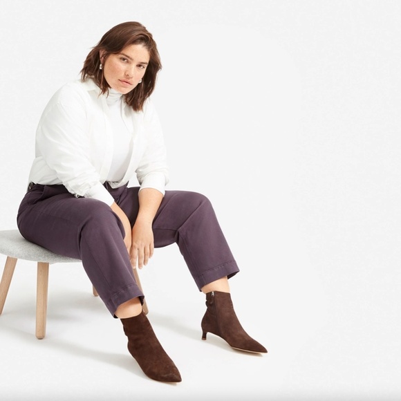 EVERLANE | Best Selling Classic Staple The Straight-Leg Crop in Shadow | Size 0 - Picture 3 of 12